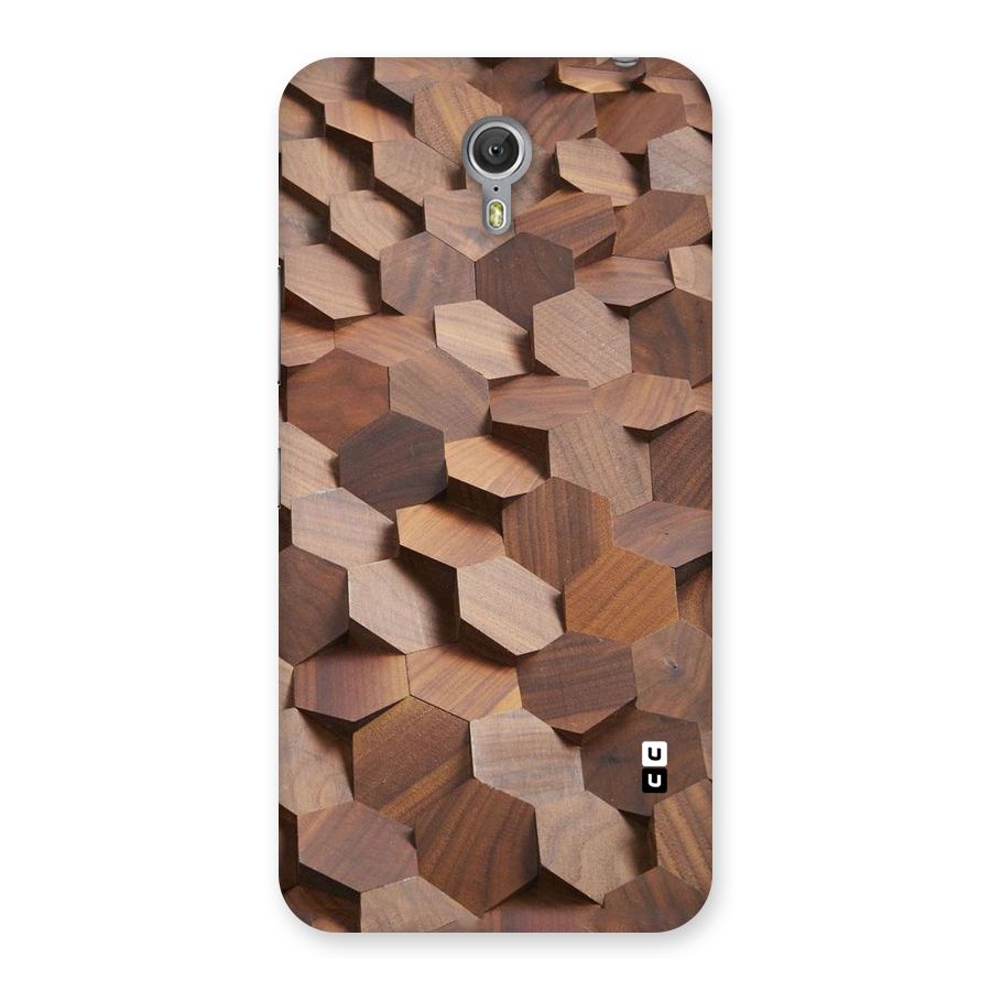 Uplifted Wood Hexagons Back Case for Zuk Z1