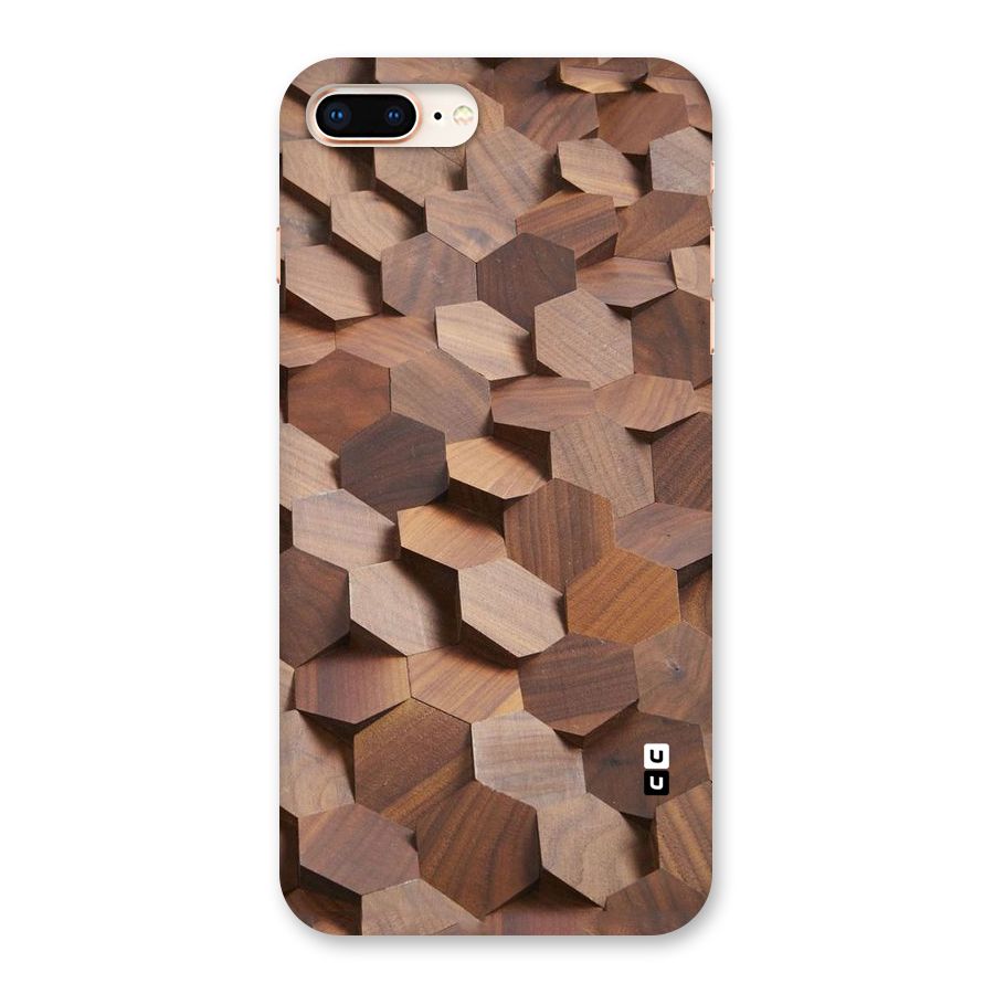 Uplifted Wood Hexagons Back Case for iPhone 8 Plus
