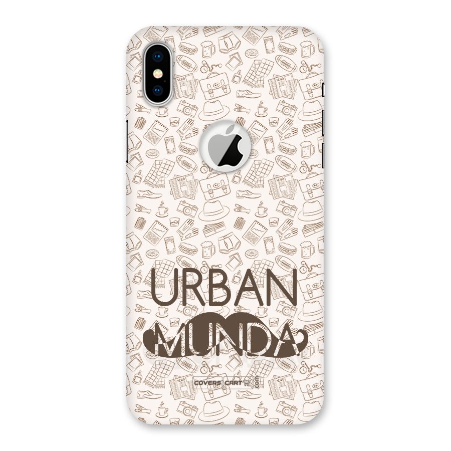 Urban Munda Back Case for iPhone X Logo Cut