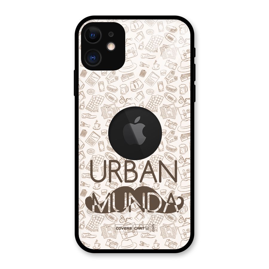 Urban Munda Glass Back Case for iPhone 11 Logo Cut
