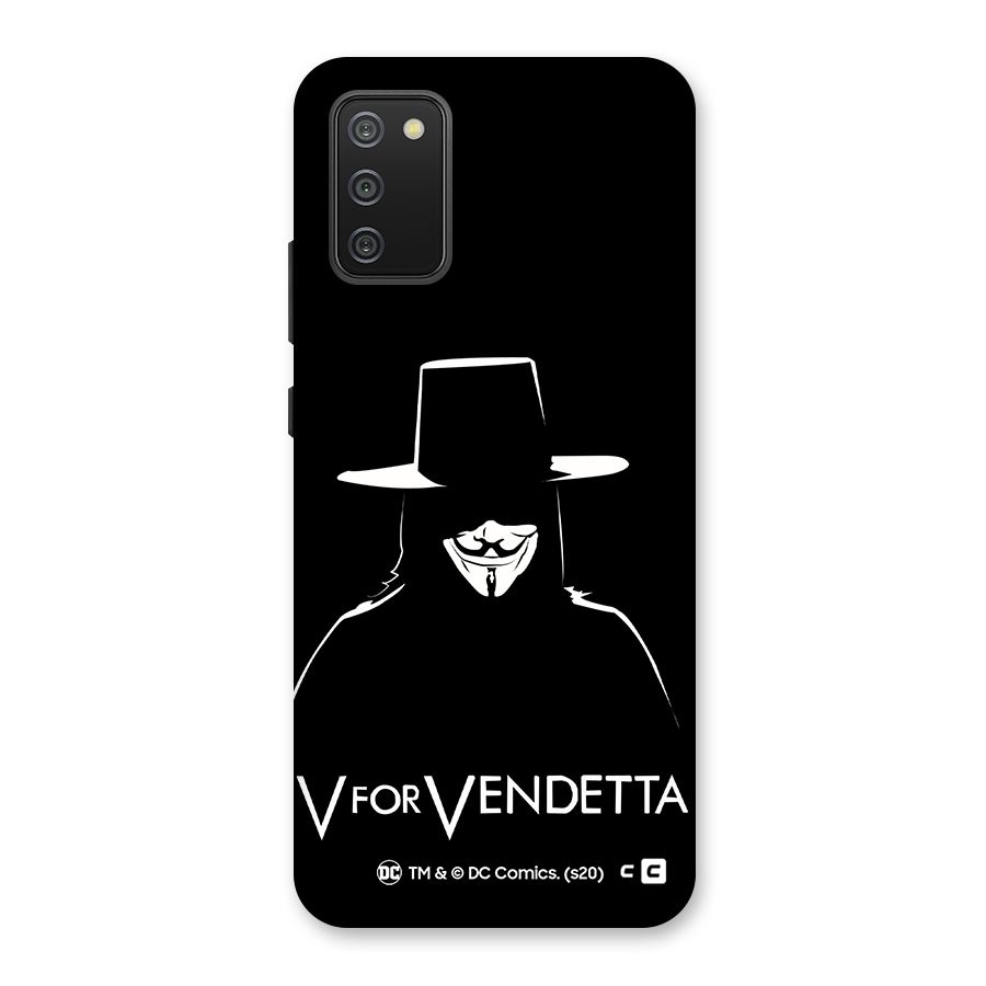 V for Vendetta Minimal Back Case for Galaxy M02s