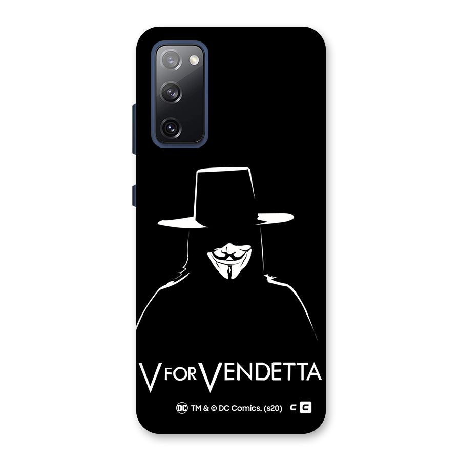 V for Vendetta Minimal Back Case for Galaxy S20 FE