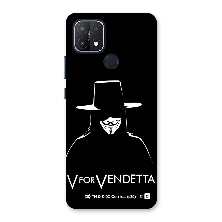 V for Vendetta Minimal Back Case for Oppo A15s