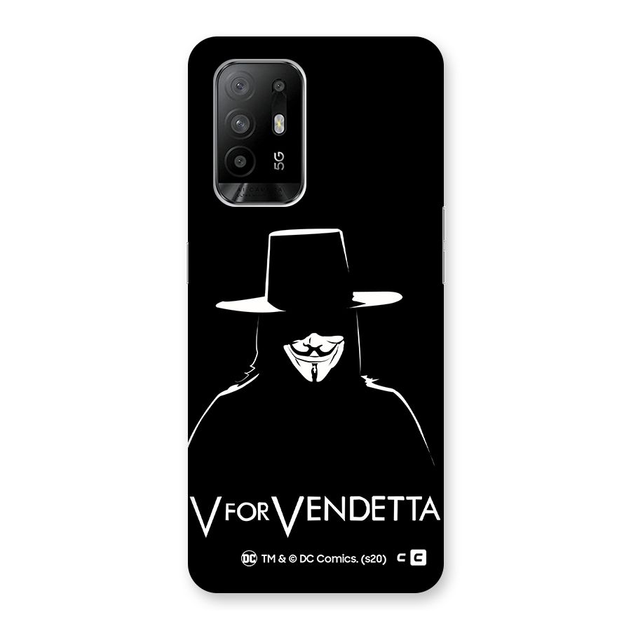 V for Vendetta Minimal Back Case for Oppo F19 Pro Plus 5G