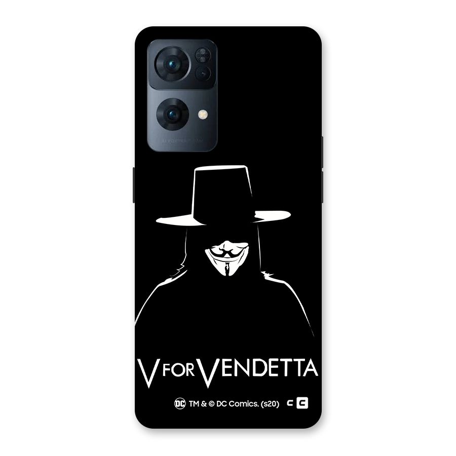 V for Vendetta Minimal Back Case for Oppo Reno7 Pro 5G