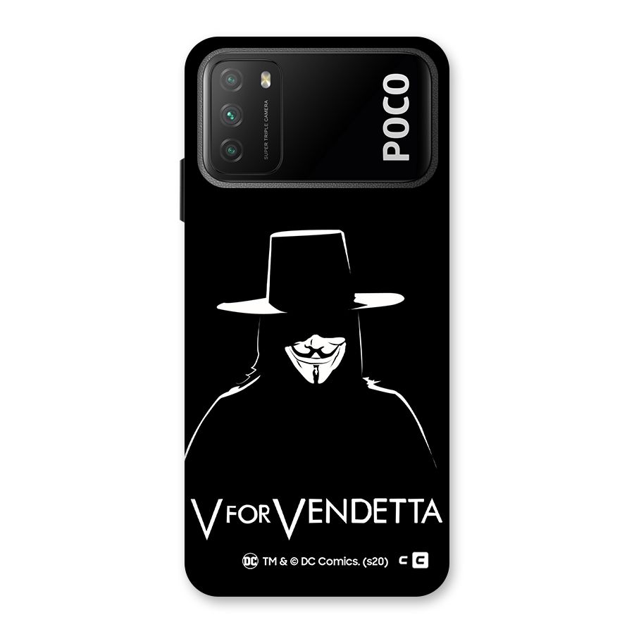 V for Vendetta Minimal Back Case for Poco M3