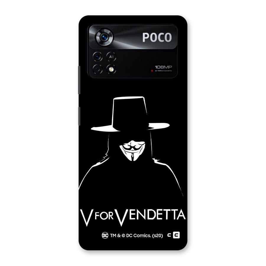 V for Vendetta Minimal Back Case for Poco X4 Pro 5G