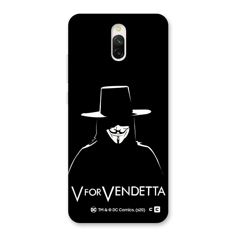 V for Vendetta Minimal Back Case for Redmi 8A Dual