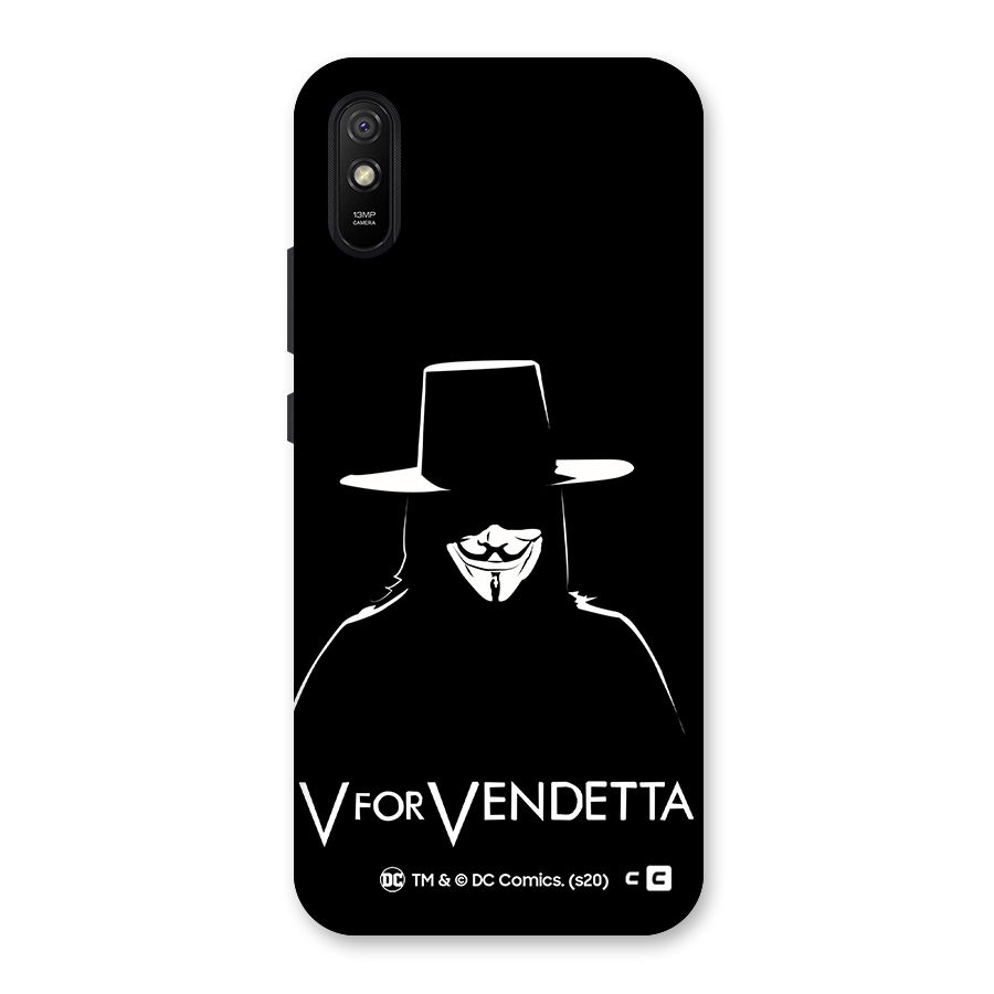 V for Vendetta Minimal Back Case for Redmi 9i