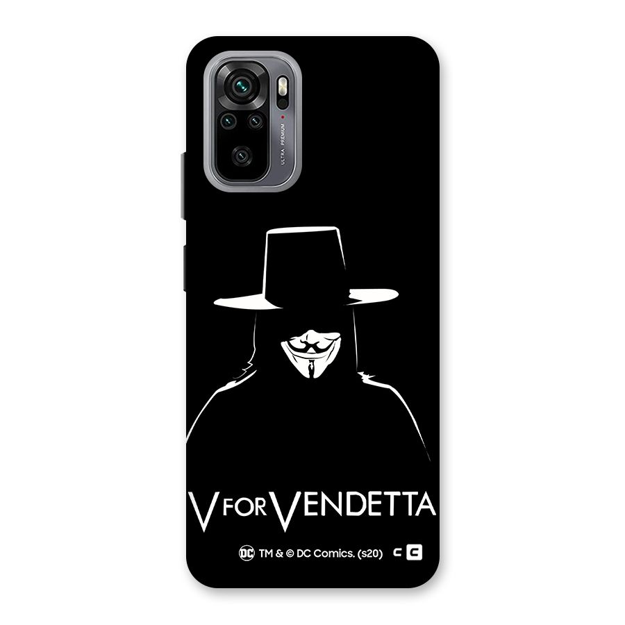V for Vendetta Minimal Back Case for Redmi Note 10