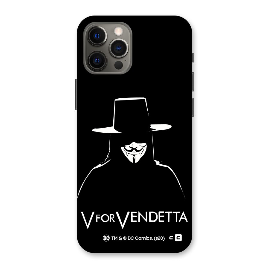 V for Vendetta Minimal Back Case for iPhone 12 Pro Max