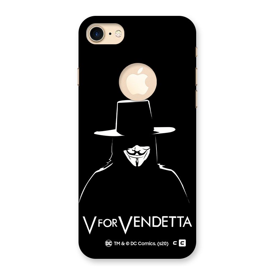 V for Vendetta Minimal Back Case for iPhone 7 Logo Cut
