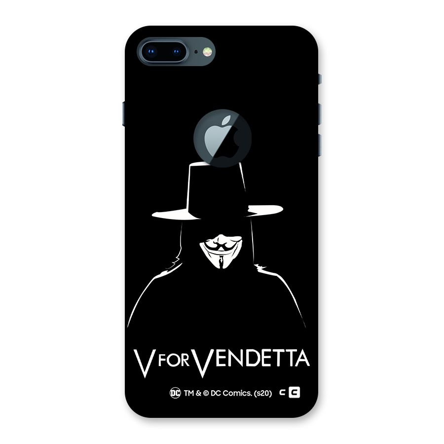 V for Vendetta Minimal Back Case for iPhone 7 Plus Logo Cut