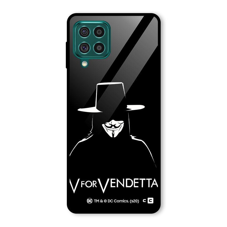V for Vendetta Minimal Glass Back Case for Galaxy F62