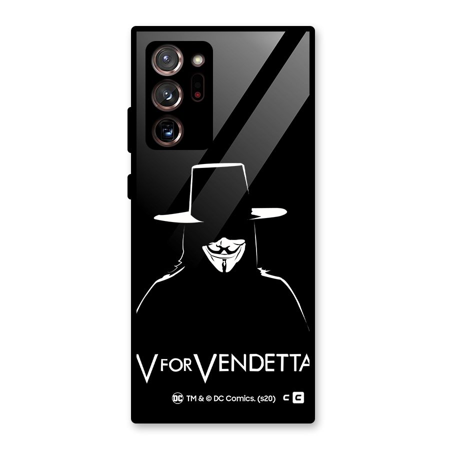 V for Vendetta Minimal Glass Back Case for Galaxy Note 20 Ultra