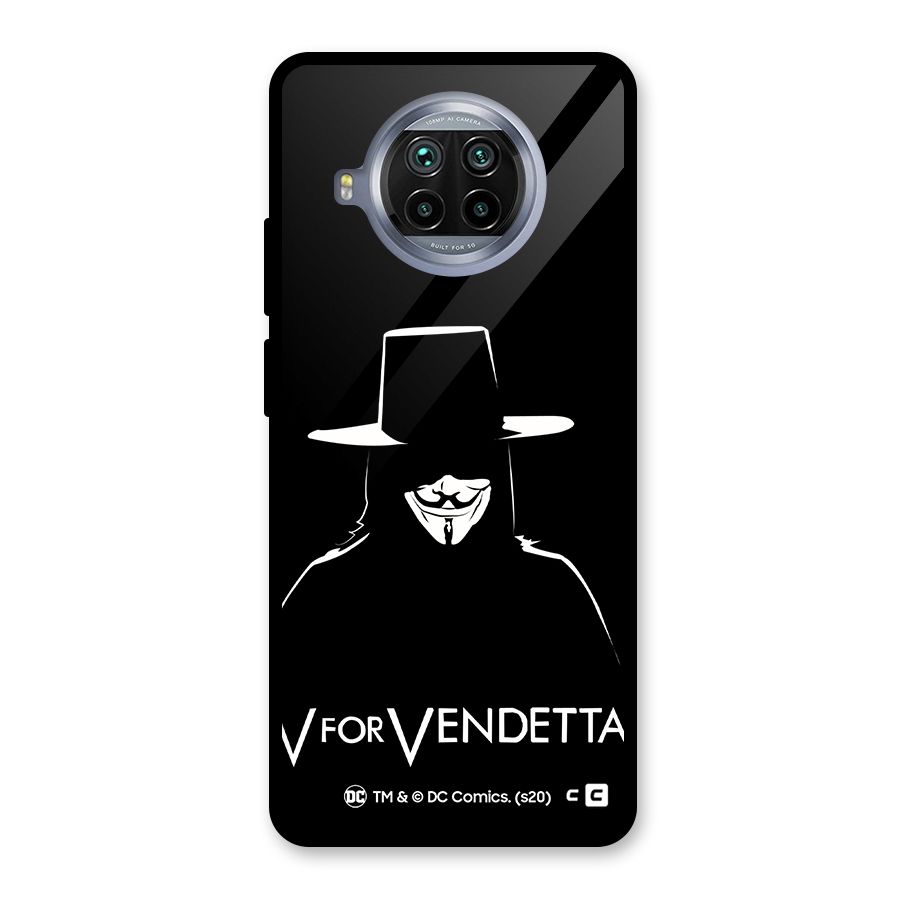 V for Vendetta Minimal Glass Back Case for Mi 10i