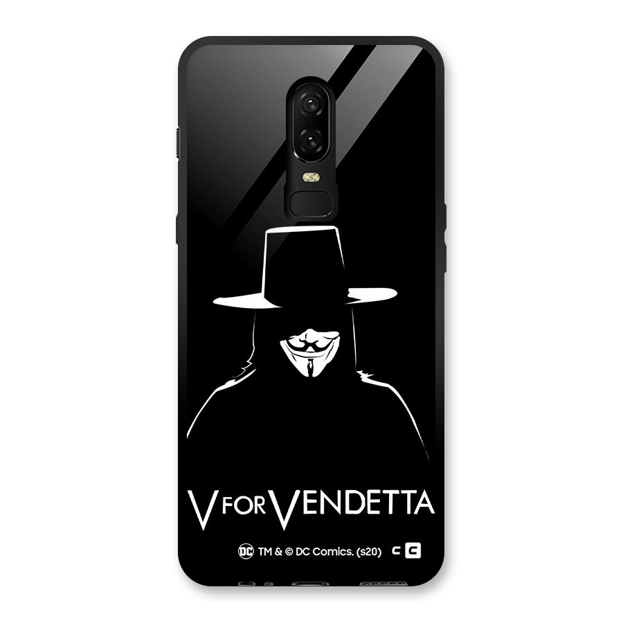 V for Vendetta Minimal Glass Back Case for OnePlus 6
