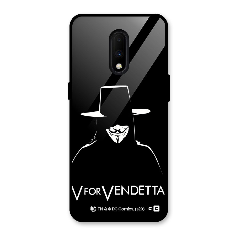 V for Vendetta Minimal Glass Back Case for OnePlus 7