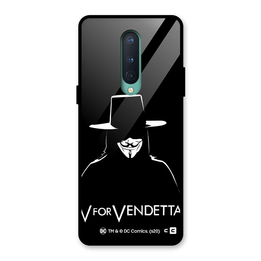 V for Vendetta Minimal Glass Back Case for OnePlus 8