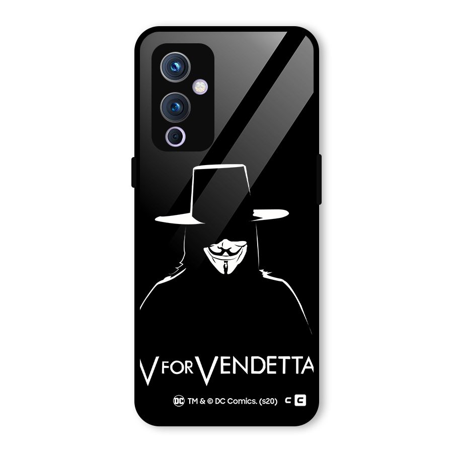 V for Vendetta Minimal Glass Back Case for OnePlus 9