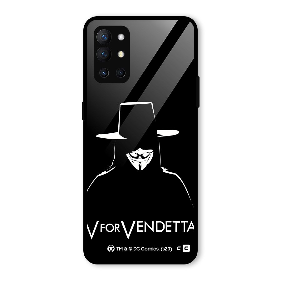V for Vendetta Minimal Glass Back Case for OnePlus 9R