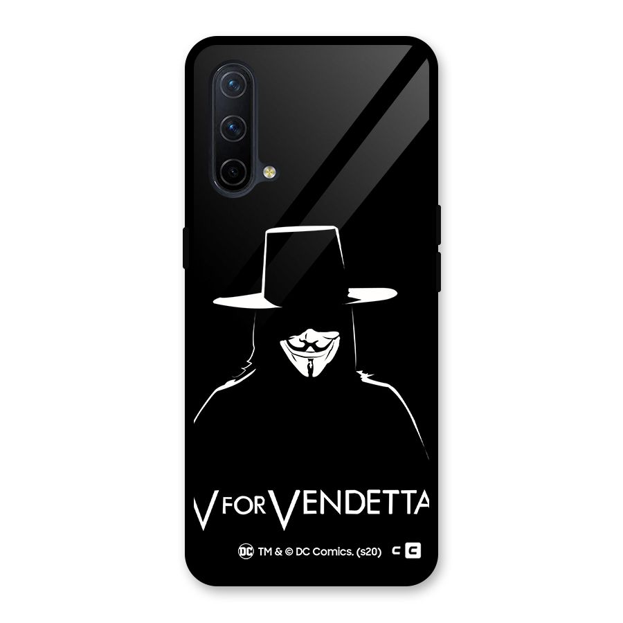 V for Vendetta Minimal Glass Back Case for OnePlus Nord CE 5G