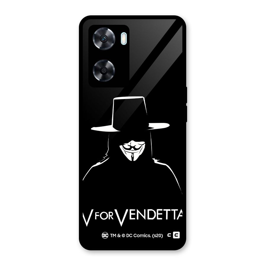V for Vendetta Minimal Glass Back Case for Oppo A77