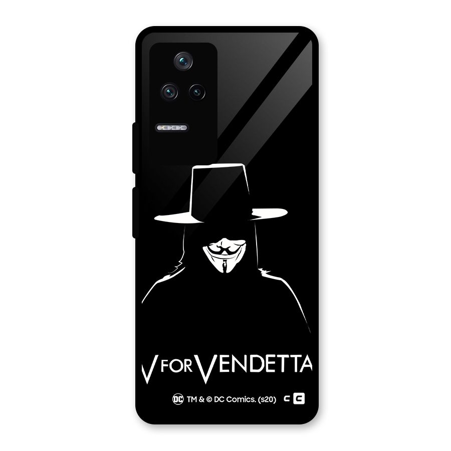 V for Vendetta Minimal Glass Back Case for Poco F4 5G
