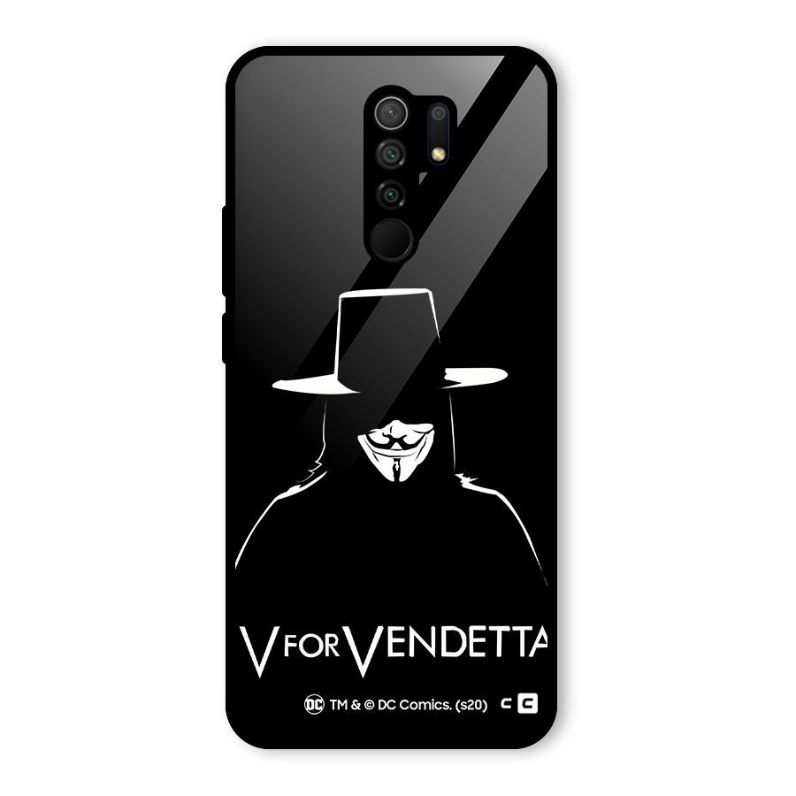 V for Vendetta Minimal Glass Back Case for Poco M2