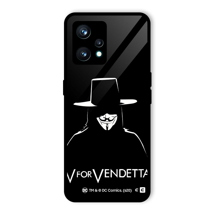 V for Vendetta Minimal Glass Back Case for Realme 9 Pro Plus 5G