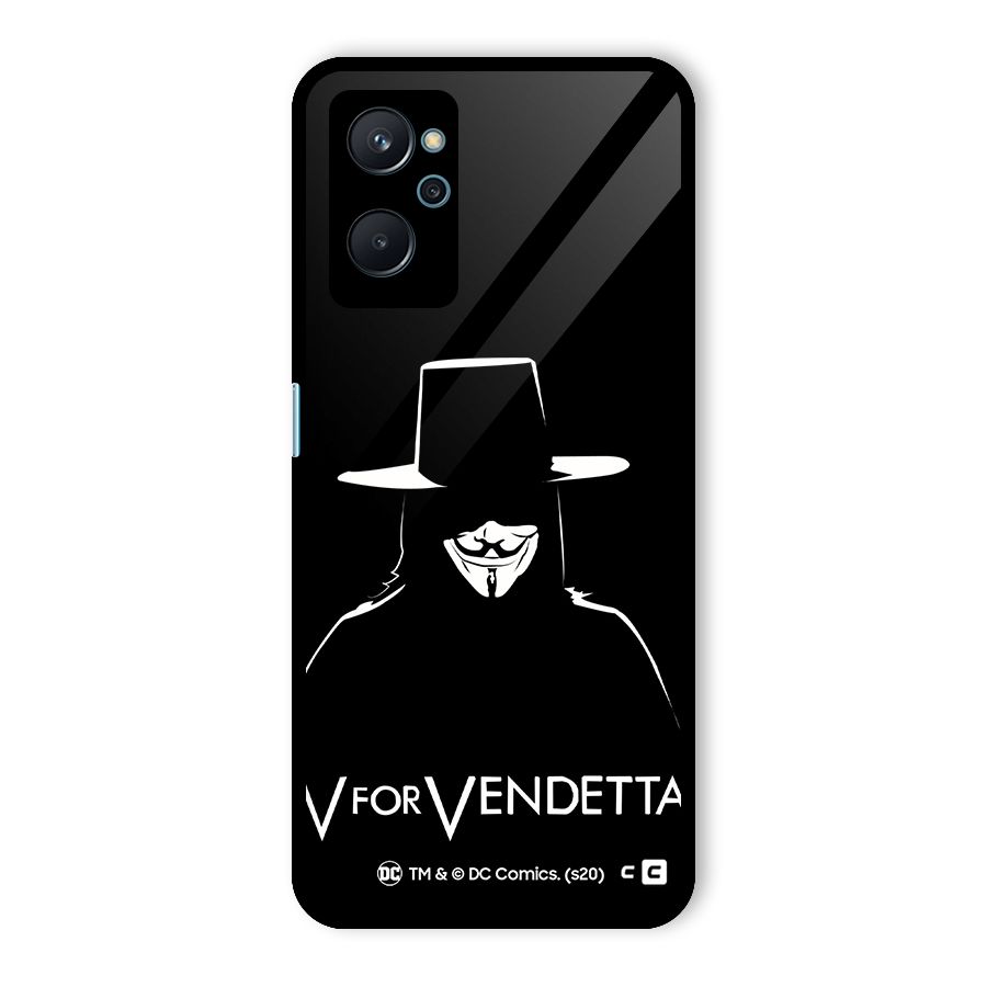 V for Vendetta Minimal Glass Back Case for Realme 9i