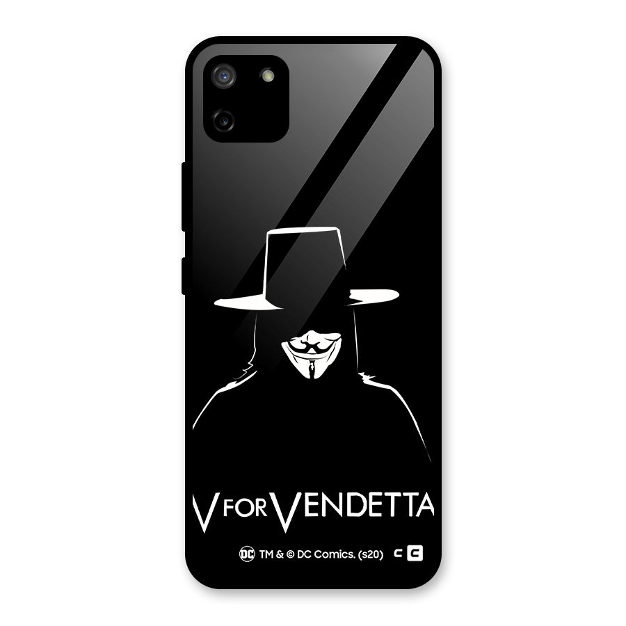 V for Vendetta Minimal Glass Back Case for Realme C11
