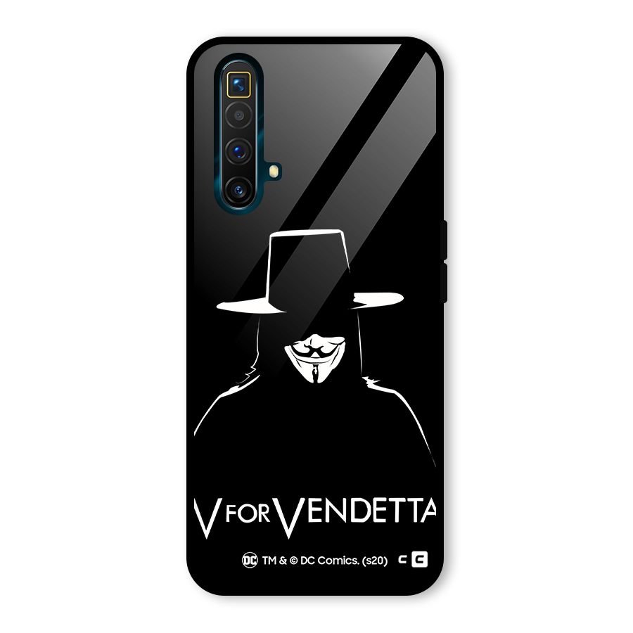 V for Vendetta Minimal Glass Back Case for Realme X3