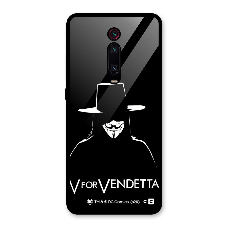 V for Vendetta Minimal Glass Back Case for Redmi K20