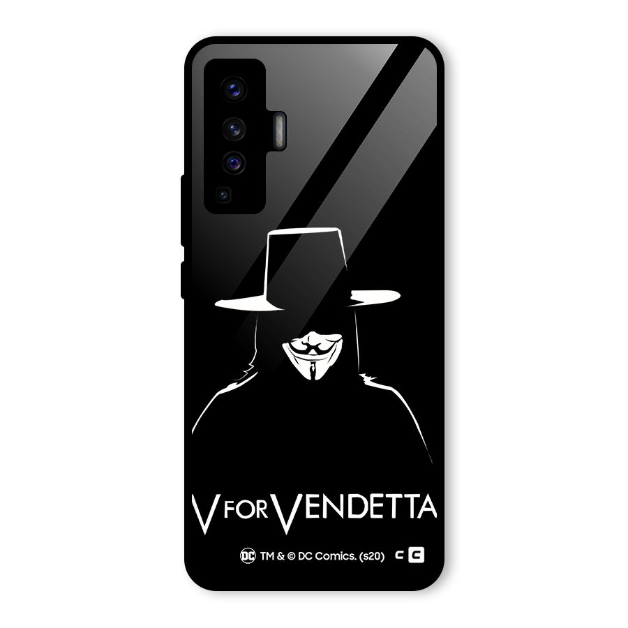 V for Vendetta Minimal Glass Back Case for Vivo X50