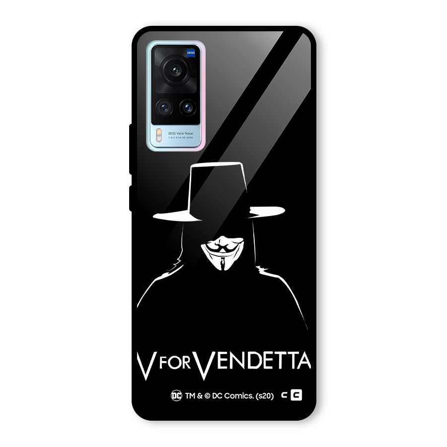 V for Vendetta Minimal Glass Back Case for Vivo X60