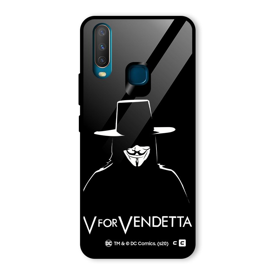 V for Vendetta Minimal Glass Back Case for Vivo Y17