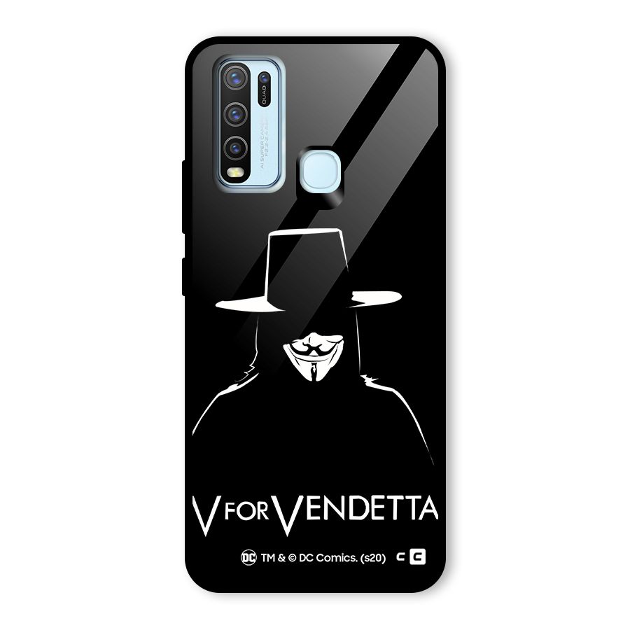 V for Vendetta Minimal Glass Back Case for Vivo Y50