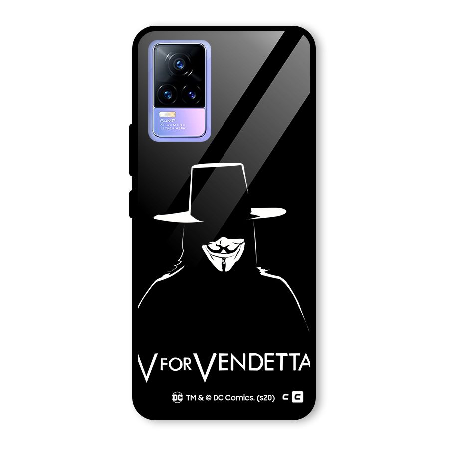 V for Vendetta Minimal Glass Back Case for Vivo Y73