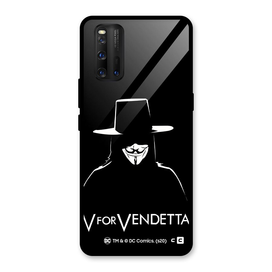 V for Vendetta Minimal Glass Back Case for Vivo iQOO 3