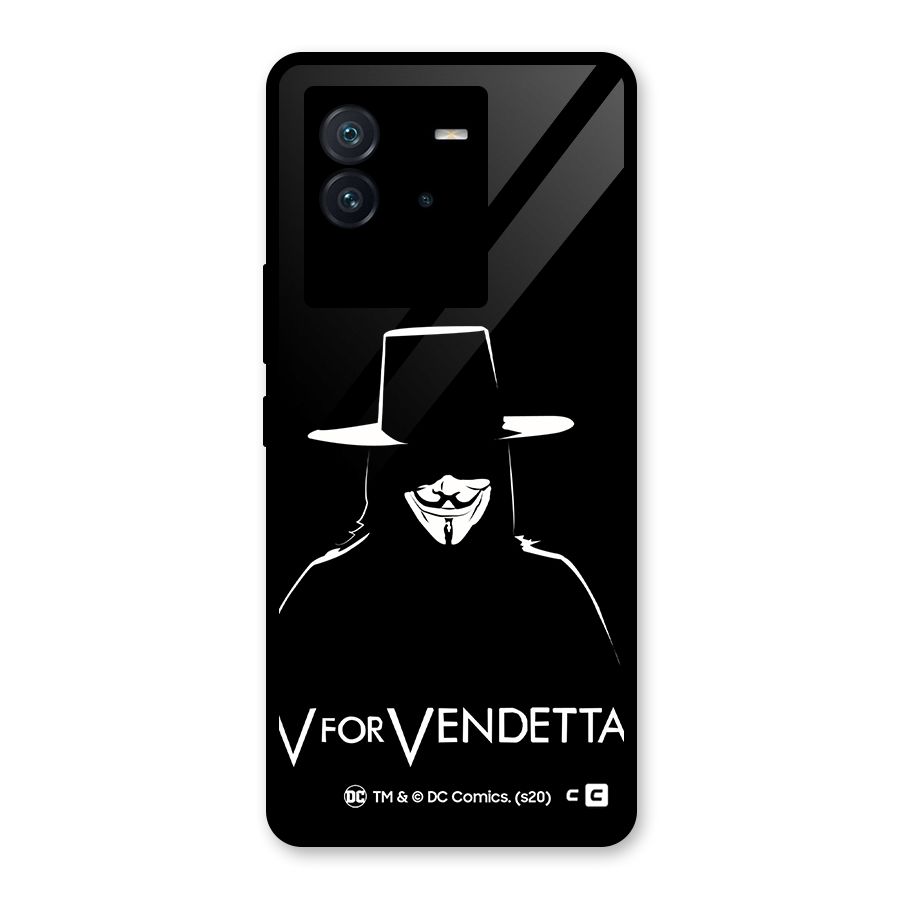 V for Vendetta Minimal Glass Back Case for Vivo iQOO Neo 6 5G