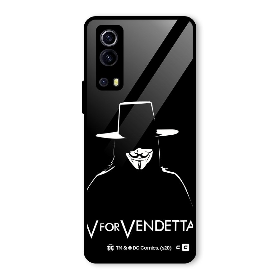 V for Vendetta Minimal Glass Back Case for Vivo iQOO Z3