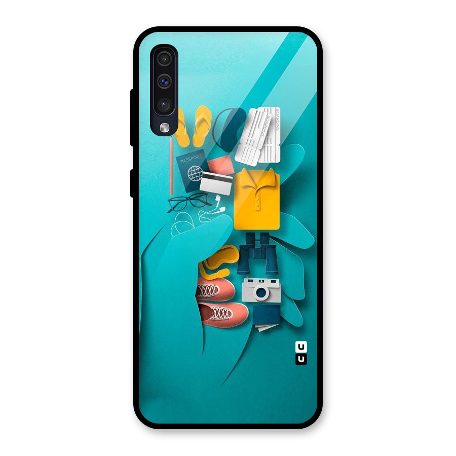 Vacay Vibes Glass Back Case for Galaxy A50