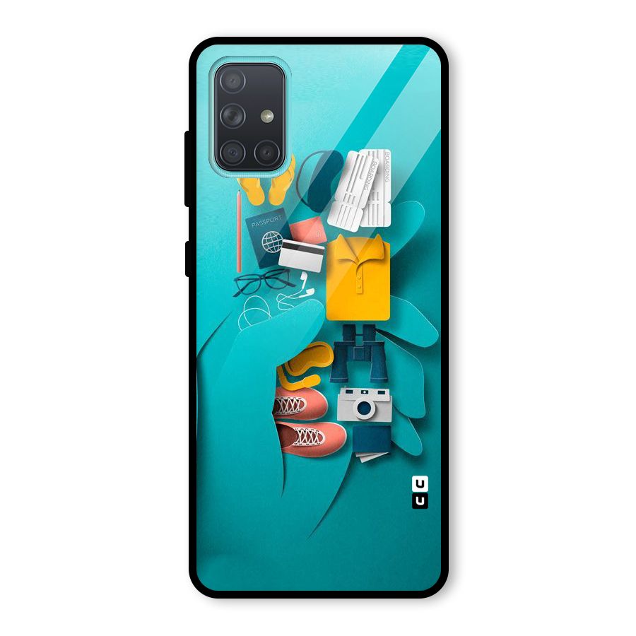 Vacay Vibes Glass Back Case for Galaxy A71
