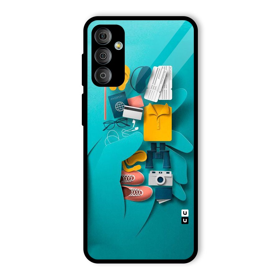 Vacay Vibes Glass Back Case for Galaxy F23