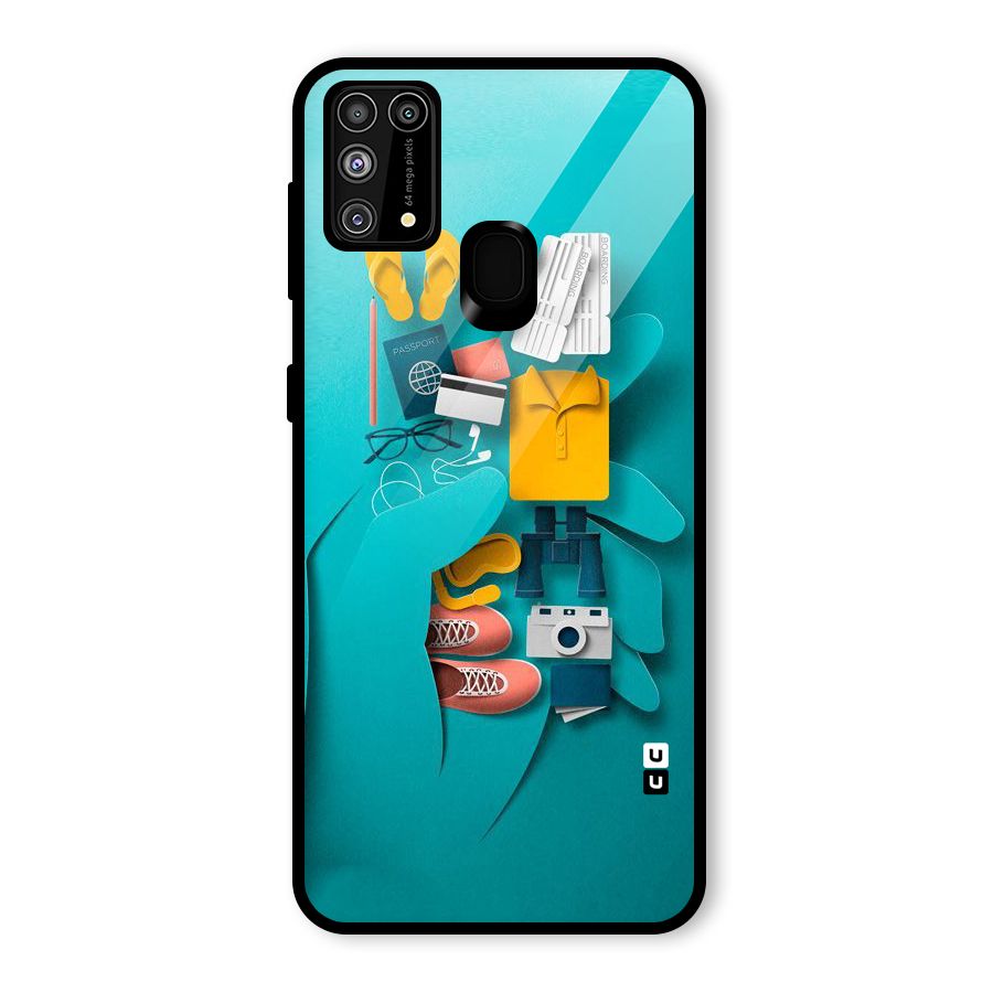 Vacay Vibes Glass Back Case for Galaxy F41