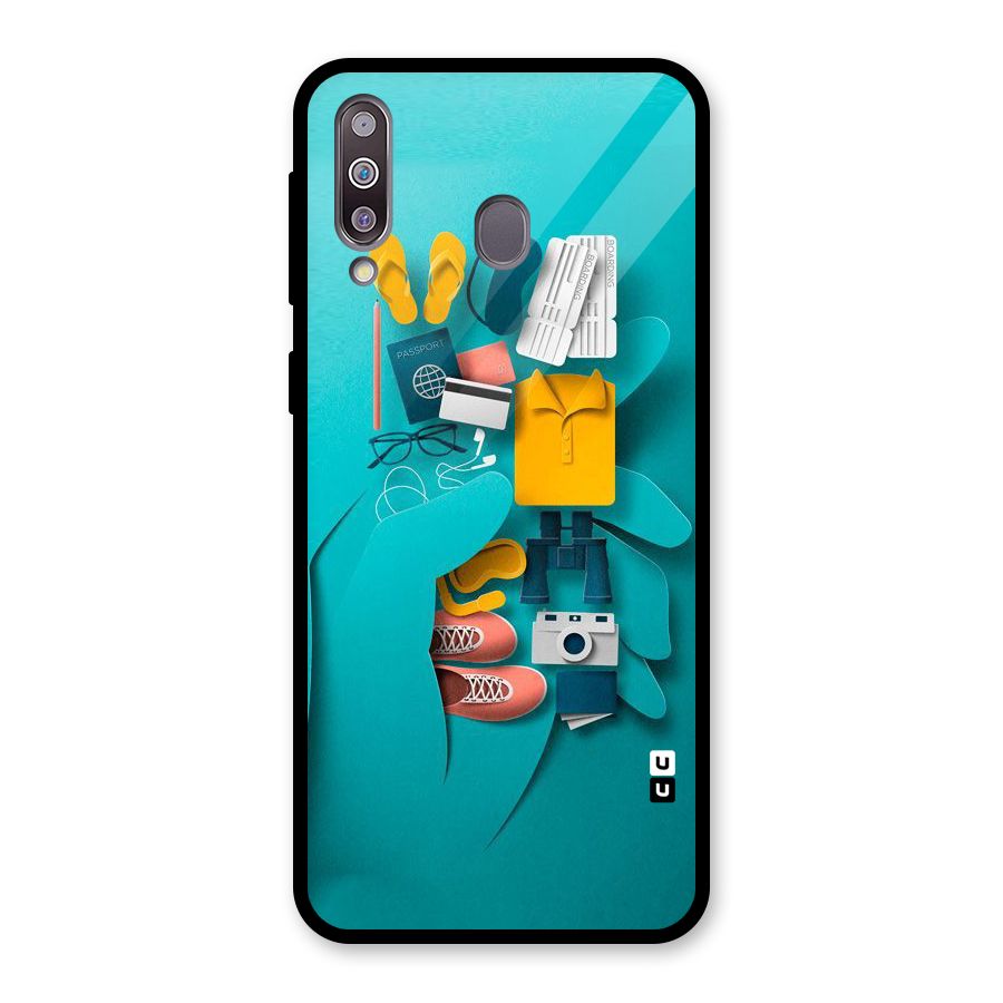 Vacay Vibes Glass Back Case for Galaxy M30