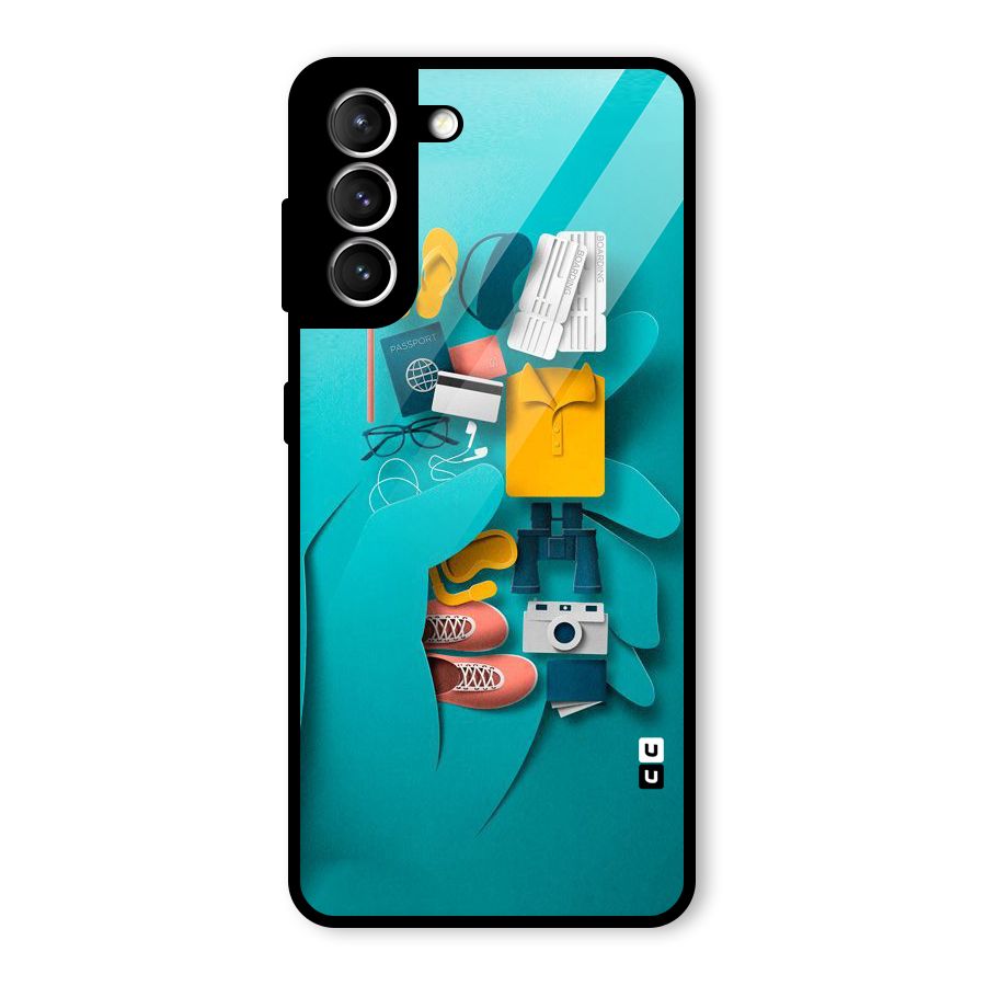 Vacay Vibes Glass Back Case for Galaxy S21 5G