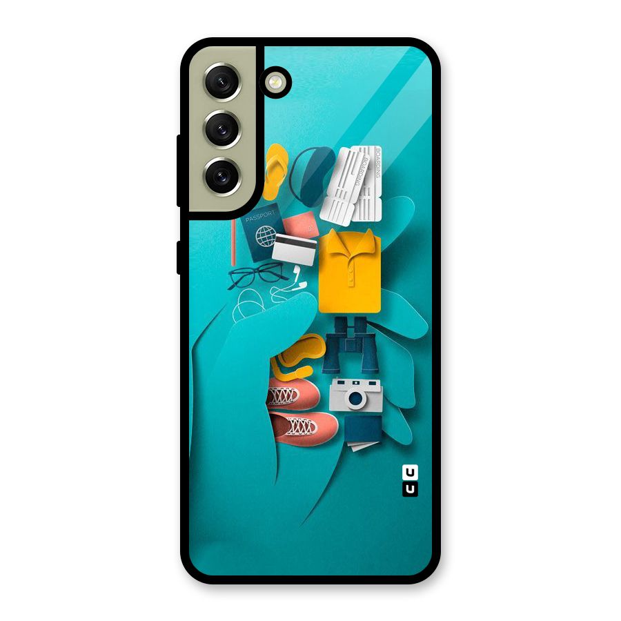 Vacay Vibes Glass Back Case for Galaxy S21 FE 5G