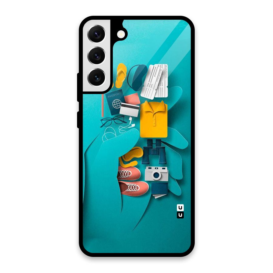 Vacay Vibes Glass Back Case for Galaxy S22 Plus 5G